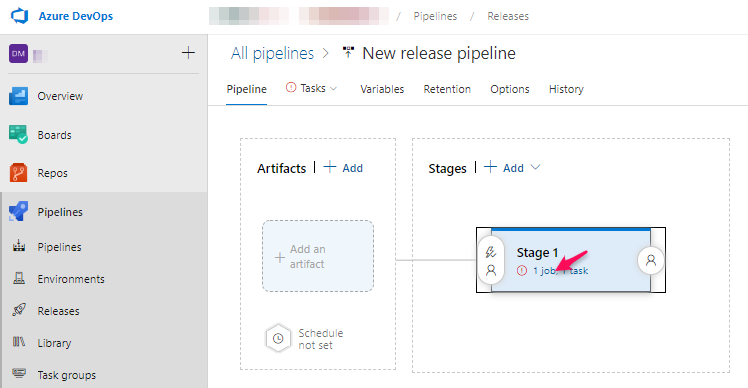 Azure DevOps Release - Stage 1